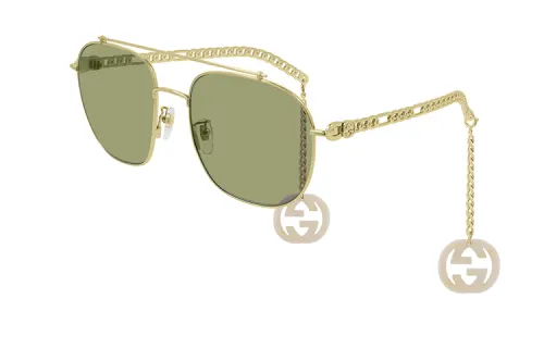 GUCCI Irregular Shape Sunglasses Unisex