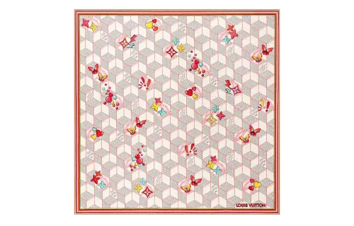 LOUIS VUITTON Damier Scarves Women's Multicolor