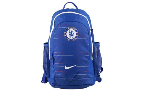Nike Nike, football sports chelsea, blue backpack for men and women, polyester, for beloved