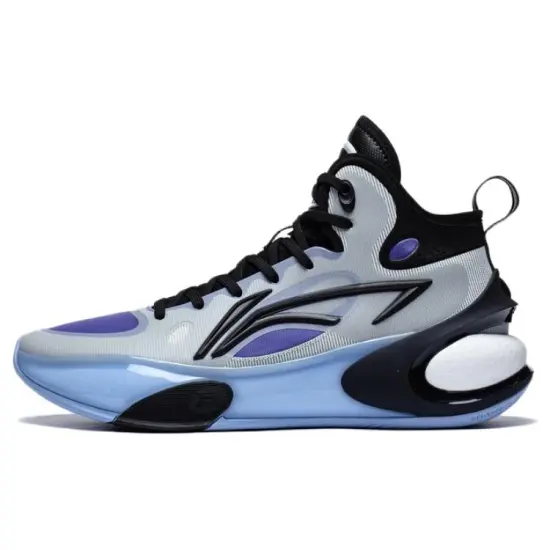 LINING YuShuai 17 Basketball Shoes Men Mid-Top Black Gray