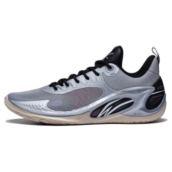 LiNing Wade 808 3 Anti Slip Wear Resistant Low Top Basketball Shoes Men's Black Gray