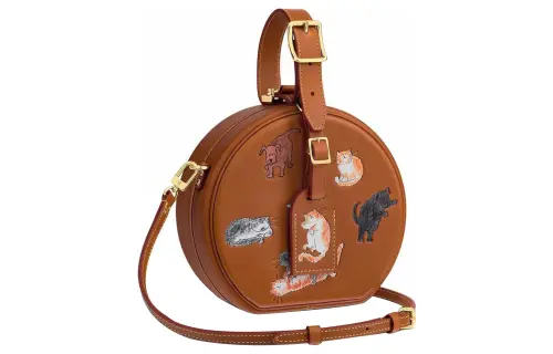 LOUIS VUITTON Petite Boite Chapeau Catogram Tan