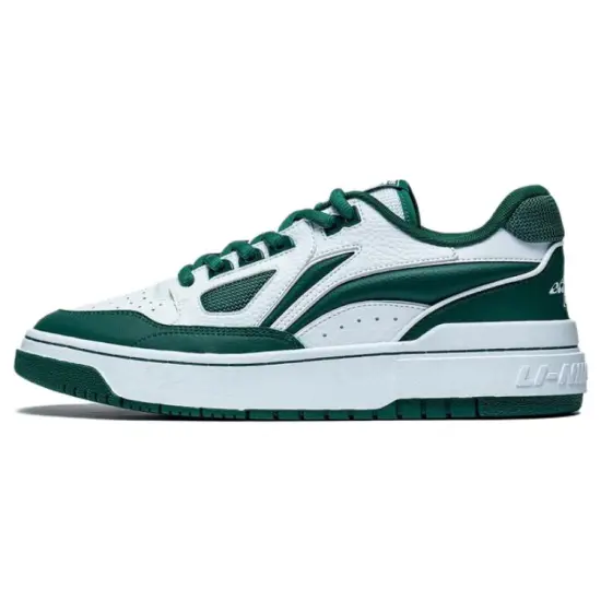 LINING Rookie 2 Skateboard Shoes Men Low-Top White/Green