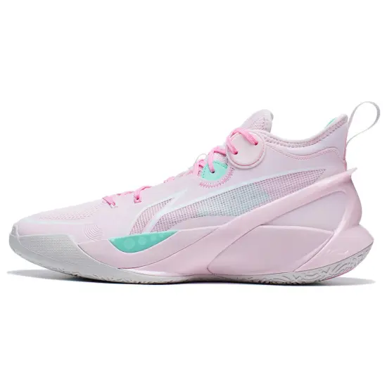 LINING SONIC 10 Basketball Shoes Unisex Mid-Top Pink