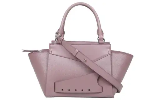 Maison Margiela Zip Closure Quilted Leather Handbag Women's Pink
