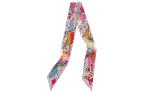 Hermès Pre Owned 2020 Mille Et Un Lapis Twilly Scarf