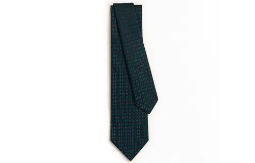 HERMES H Jacquard Ties Men's Multicolor