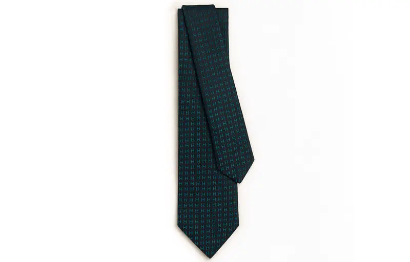 HERMES H Jacquard Ties Men's Multicolor