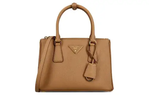 PRADA Cow Leather Tote Bag, Shopping Bag, Shoulder Bag, Handbag Women's Brown