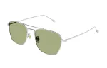 GUCCI Irregular Shape Sunglasses Men's Silver
