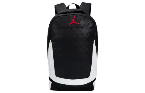 Jordan Polyurethane Basketball Bag Backpack Regular Unisex Black/White