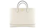 GUCCI Ophidia Leather Tote Bag, Shopping Bag, Handbag Medium Women's White