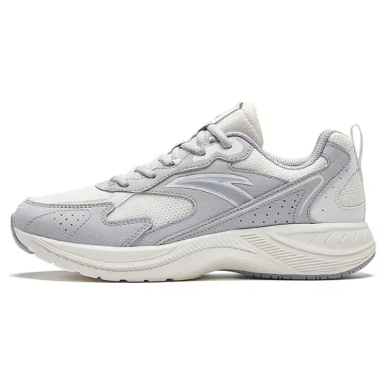 Anta Lightweight Low-Top Running Shoes Women's White Gray