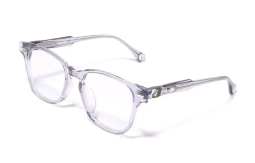 A BATHING APE Square Eyeglass Frames Men's Transparent