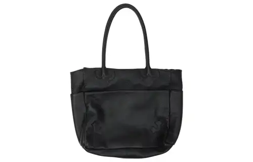Chrome Hearts Leather One Shoulder Handbag Women's Black