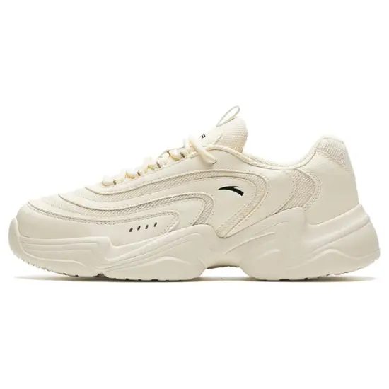 Anta Wear-Resistant Slip-Resistant Low-Top Casual Shoes Women's Beige