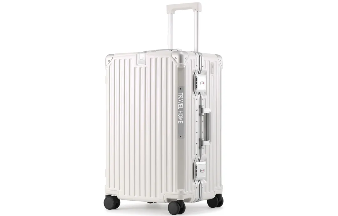 Slazenger Aluminum Frame Suitcase, Luggage, And Travel Bags For Airplane Check in Unisex Multicolor
