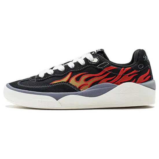 LiNing Skategeneral Wear resistant And Lightweight Low Top Skateboard Shoes Men's Black