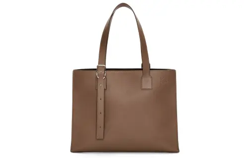 LOEWE Cow Leather Tote Bag, Shopping Bag, Shoulder Bag, Handbag Men's Brown