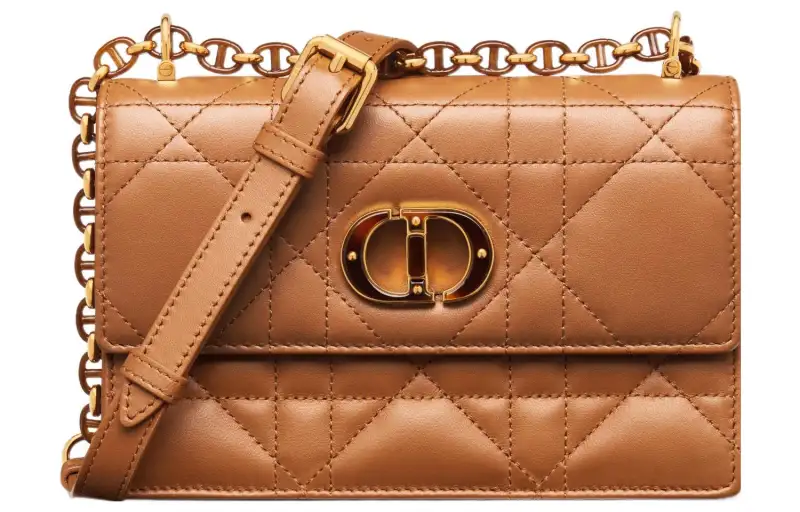 DIOR Caro Calfskin Crossbody Bag, Shoulder Bag Women's Brown