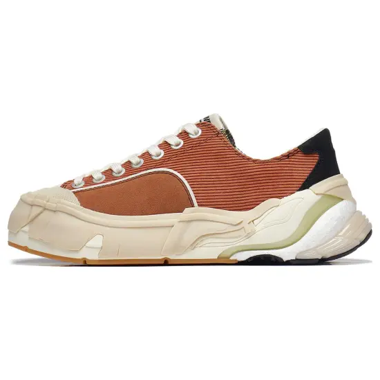 LiNing Wuji Skateboard Shoes Men Low-Top Brown Blue