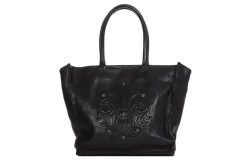 Chrome Hearts Leather Tote Bag, Shopping Bag, Shoulder Bag, Handbag Women's Black