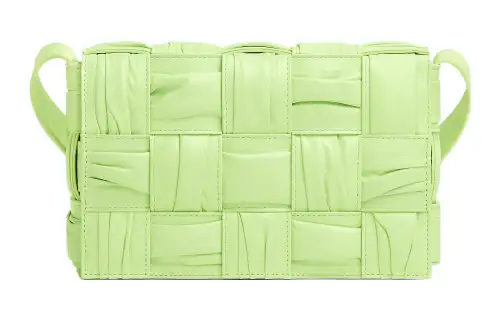 Bottega Veneta CASSETTE Calfskin Shoulder Bag, Crossbody Bag Regular Women's Light Green