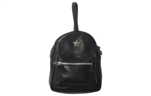 Chrome Hearts Leather Backpack Mini Women's Black