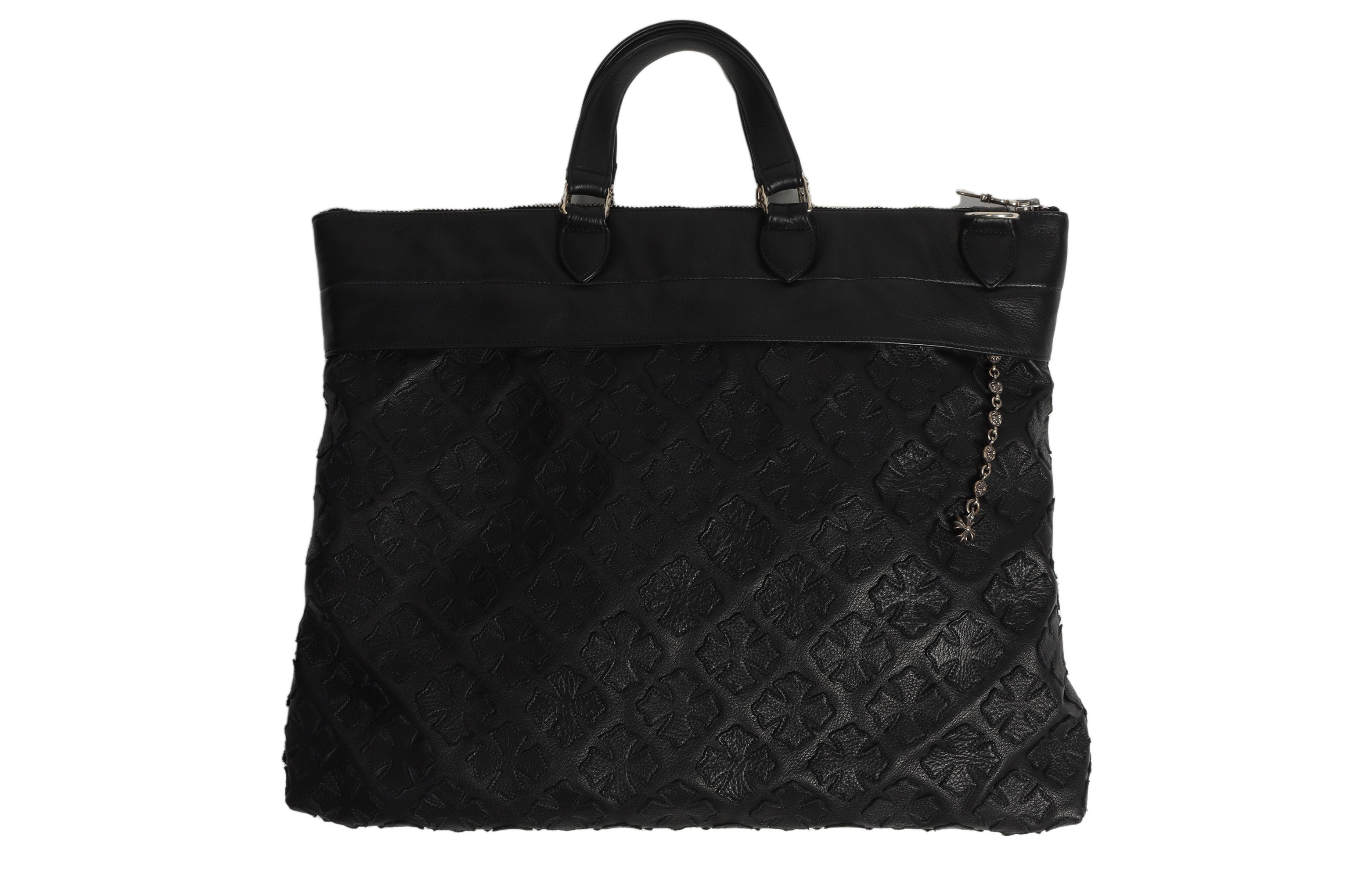 Chrome Hearts Leather Shoulder Bag, Crossbody Bag, Handbag Women's Black