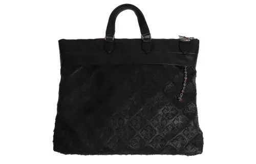 Chrome Hearts Leather Shoulder Bag, Crossbody Bag, Handbag Women's Black