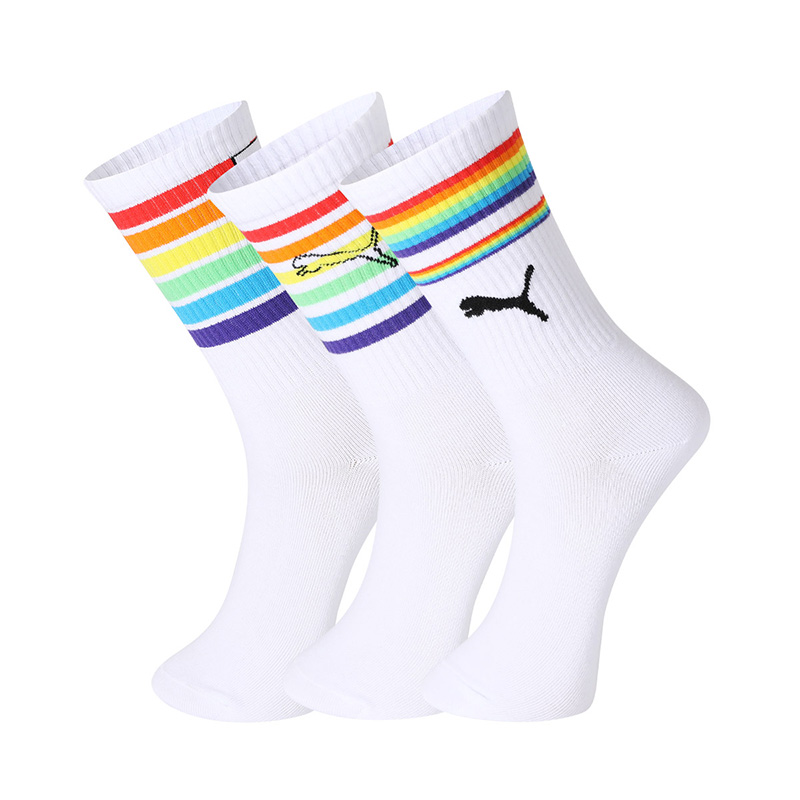 PUMA Knee High Socks Unisex 3 Pack White