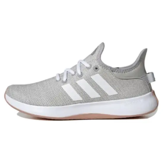Adidas Cloudfoam Pure Grey Cloud White Silver Metallic Women's