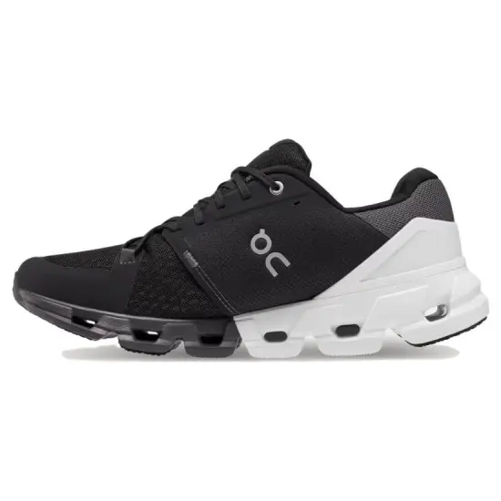 On Cloudflyer Cushioning Anti-Slip And Wear-Resistant Low-Top Running Shoes Women's Black White