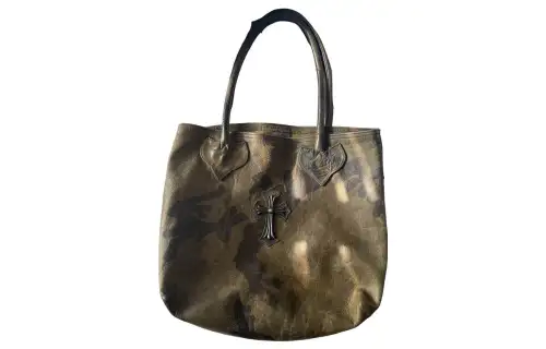 Chrome Hearts Leather One Shoulder Handbag Women's Green