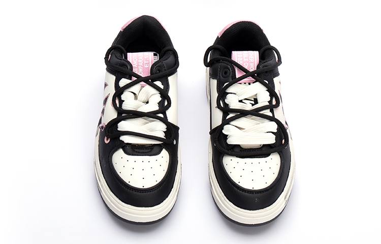 MLB Chunky Liner Low top Skateboard Shoes Unisex Black Pink