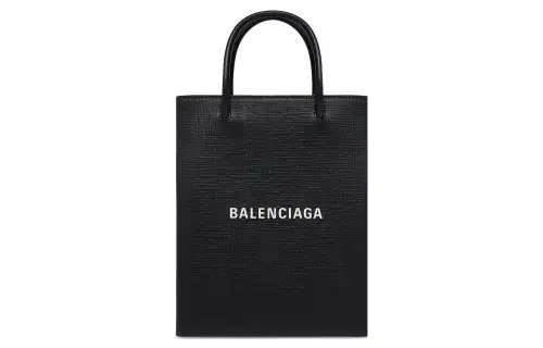 Balenciaga Square Cow Leather Tote Bag, Shopping Bag, Handbag Large Women's Black