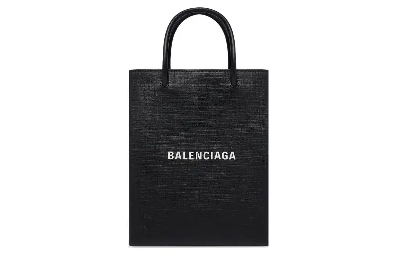 Balenciaga Square Cow Leather Tote Bag, Shopping Bag, Handbag Large Women's Black