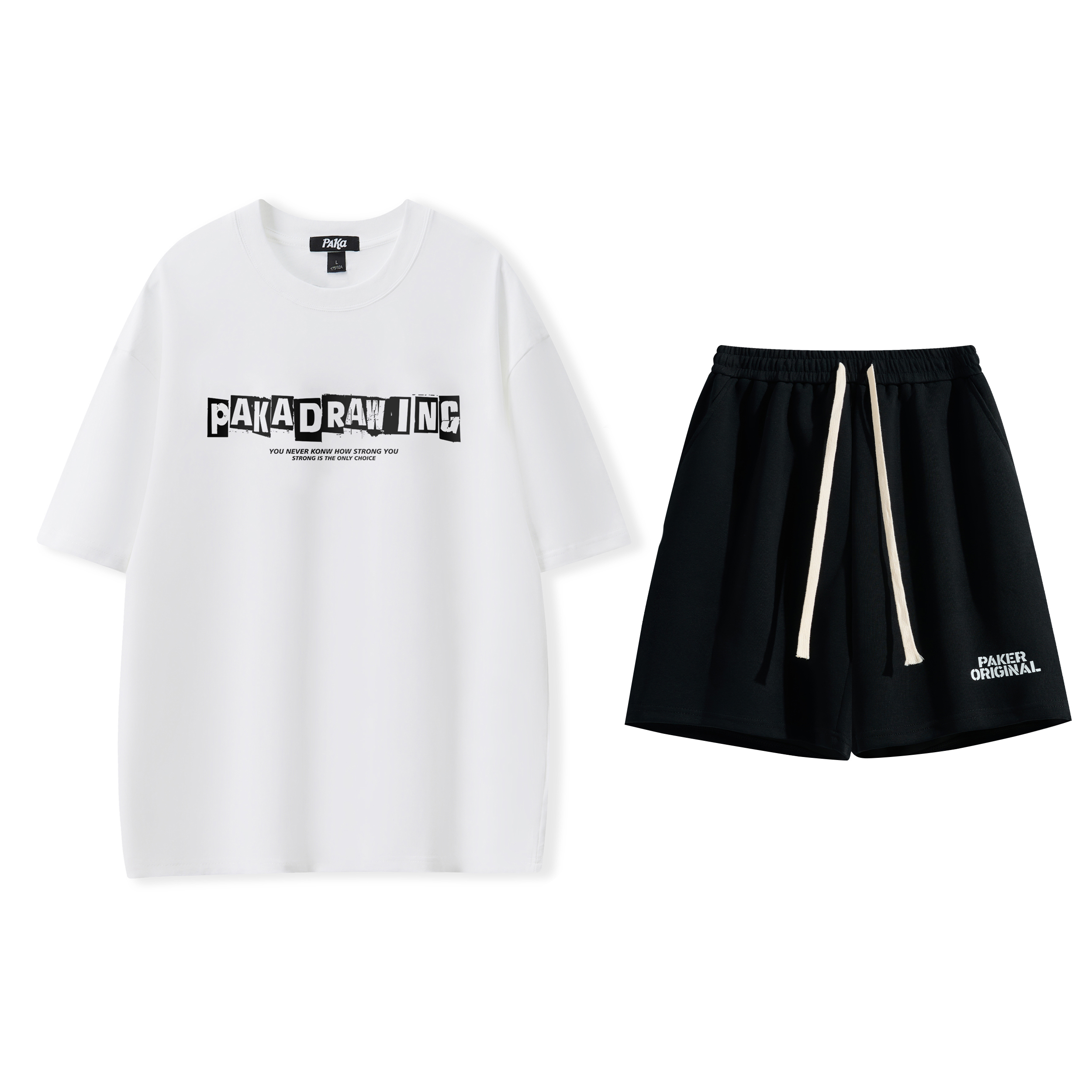 PAKA Casual Sportswear Unisex Crew Neck Moderate