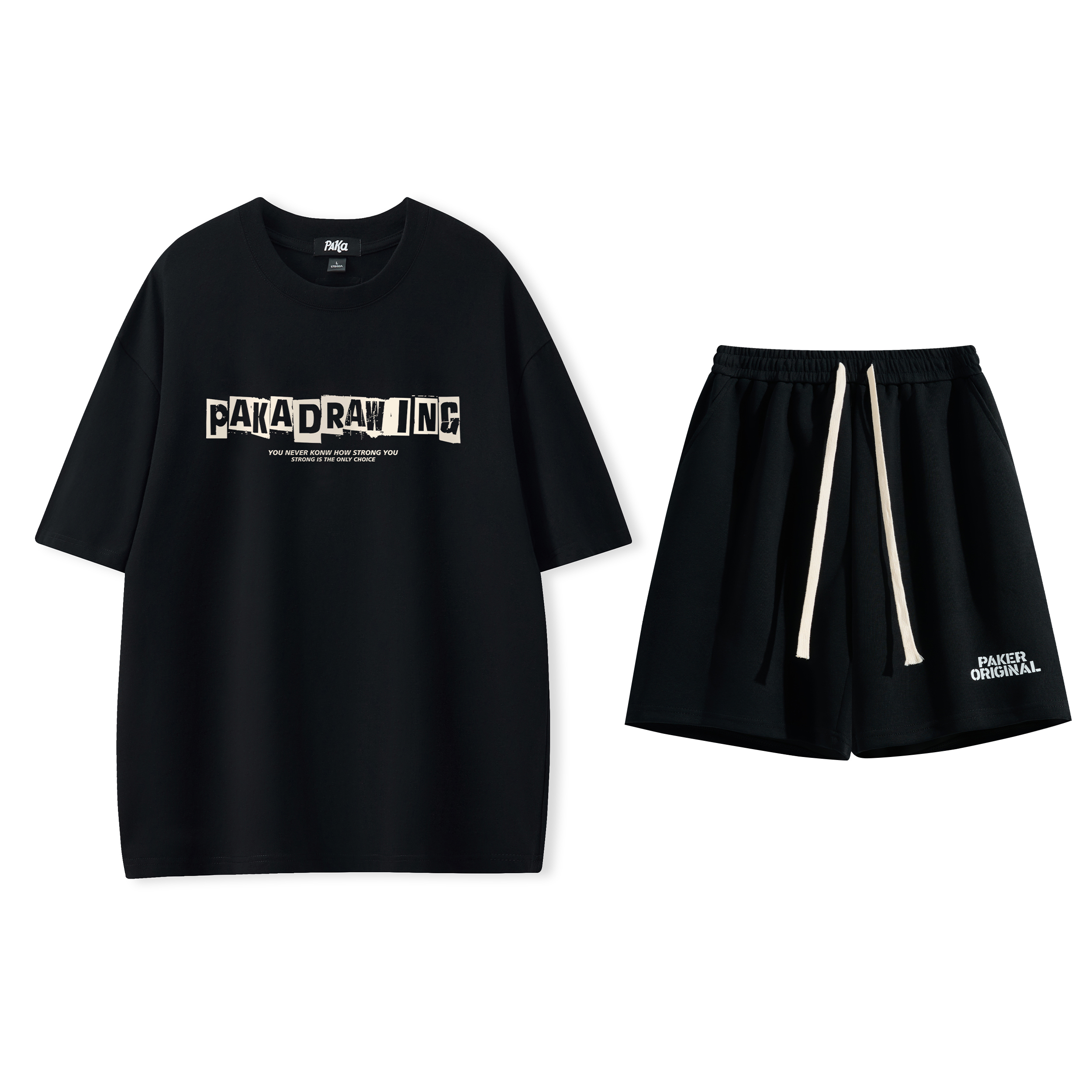 PAKA Casual Sportswear Unisex Crew Neck Moderate
