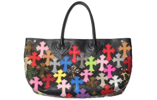 Chrome Hearts Leather Handbag Women's Multicolor