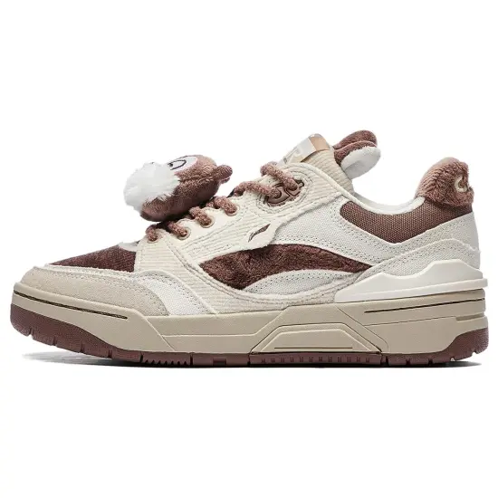 Disney X LINING RSR 101 Skateboard Shoes Women's Low-Top Gray/Brown