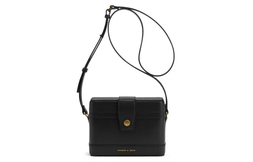 CHARLES&KEITH Pu Charles & Keith Bag Wedding Bag Shoulder Bag Women's Black/Brick Red/Pink