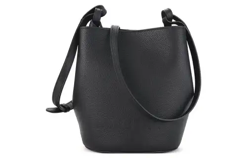 Burberry Cow Leather Bucket Bag, Handbag, Shoulder Bag, Crossbody Bag Regular Women's Black