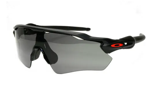 Oakley Plastic Irregular Shape Sunglasses Unisex Black