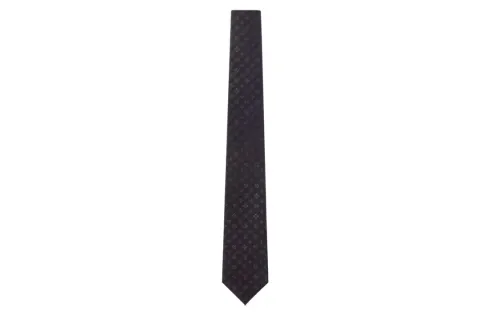 LOUIS VUITTON Monogram SHADOW Ties Men's Black