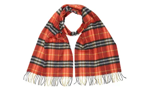 Burberry Knit Scarves Unisex Orange