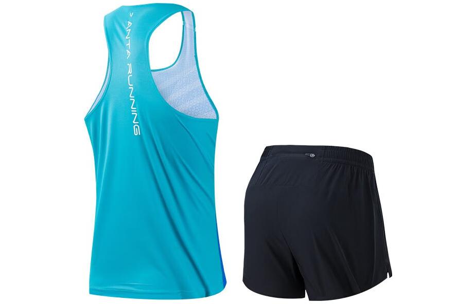 Anta Running Collection Running Clothing Sets Men’s Radiant Blue+Black