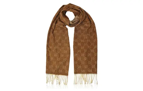 GUCCI Knit Scarves Women's Brown