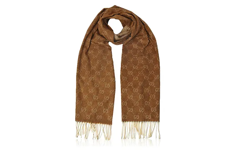 GUCCI Knit Scarves Women's Brown