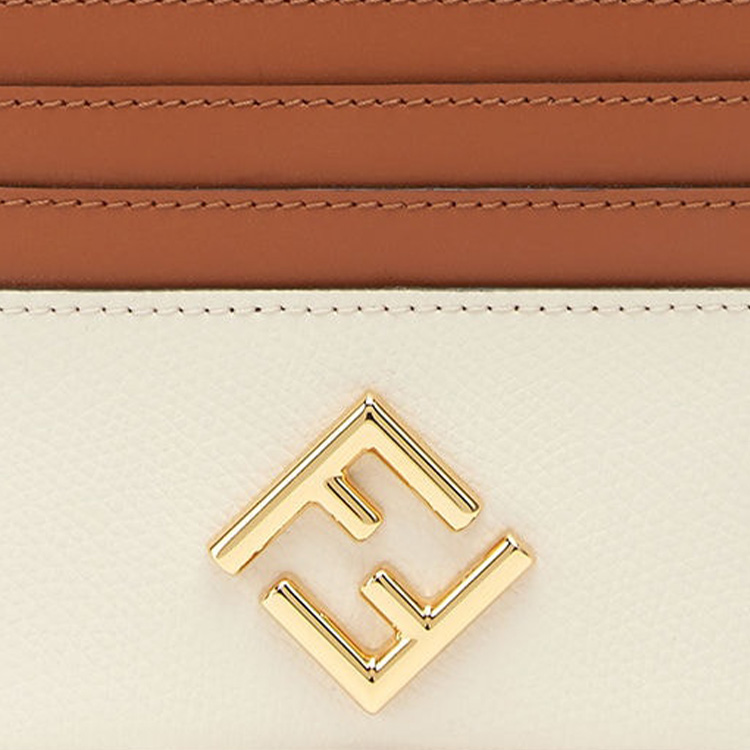 Женский картхолдер Fendi (коричневый) — фото 4